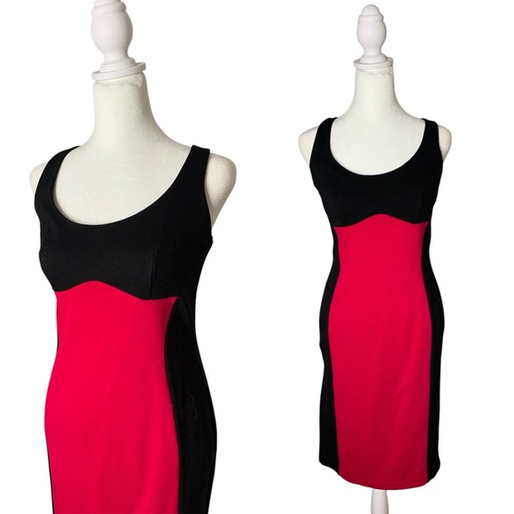 MODA Colorblock Racerback Bodycon Dress - Picture 6 of 7